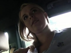 Busty amateur fucked in fake taxi