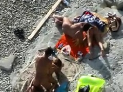 Couples Having Sex Out At The Beach