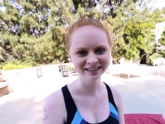 Redhead Bianca Sucks Her Coach