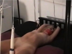 Hot blindfolded youngster experiences 1st bondage torture