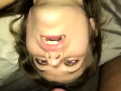 Teen Girl Does A Nasty Deepthroat With Facial