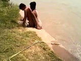 Indian gay boys fucking fun near river