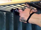 Skinny German Mom Fuck by Friend of her Son on Stairs