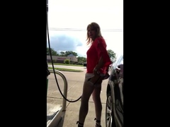 Cd Gurl At The Gas Station