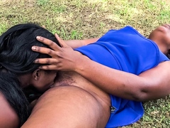 African pussy eating lesbians outdoors