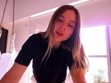 Blonde teen Sierras first erotic masturbation video