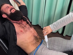 Bearded Jaxton returns to show off his ticklish size 12 feet