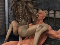 Hot 3D cartoon monster babe getting fucked hard
