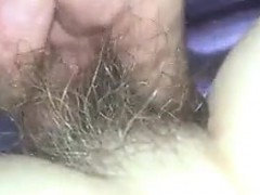 Showing Off My Wifes Hairy Vagina